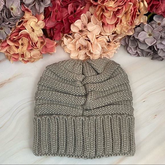 Slouch Hip Hop Unisex Gray Beanie - Picture 7 of 11